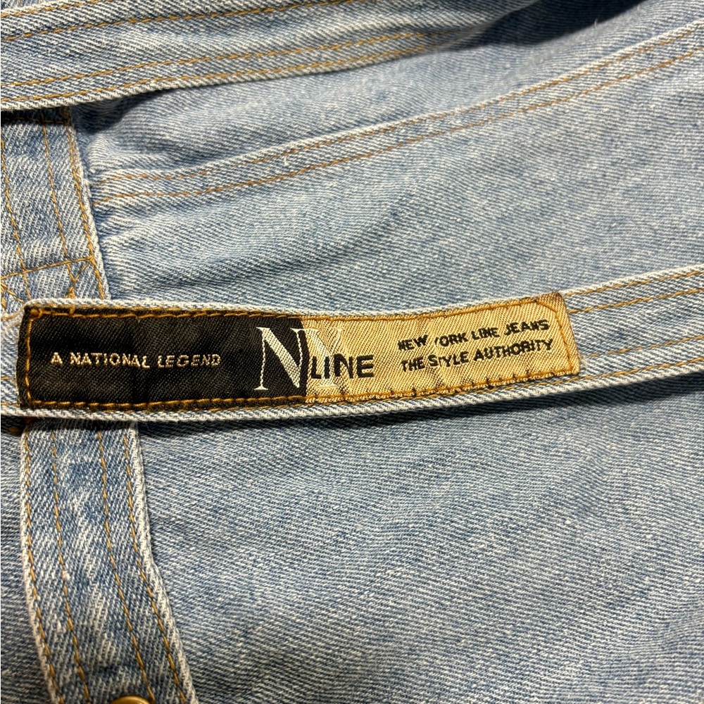 NEW YORK LINE Vintage 90s Denim Backpack - Picture 7 of 7